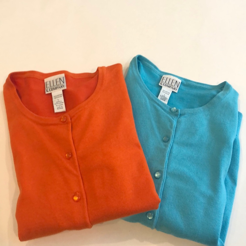 Ellen & Company (2) cardigan sweaters L